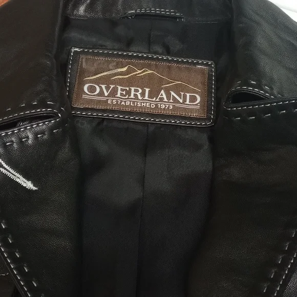 🆕 OVERLAND "MIA" BLACK ITALIAN LAMB LEATHER WOMEN'S TRENCH COAT - Picture 14 of 16